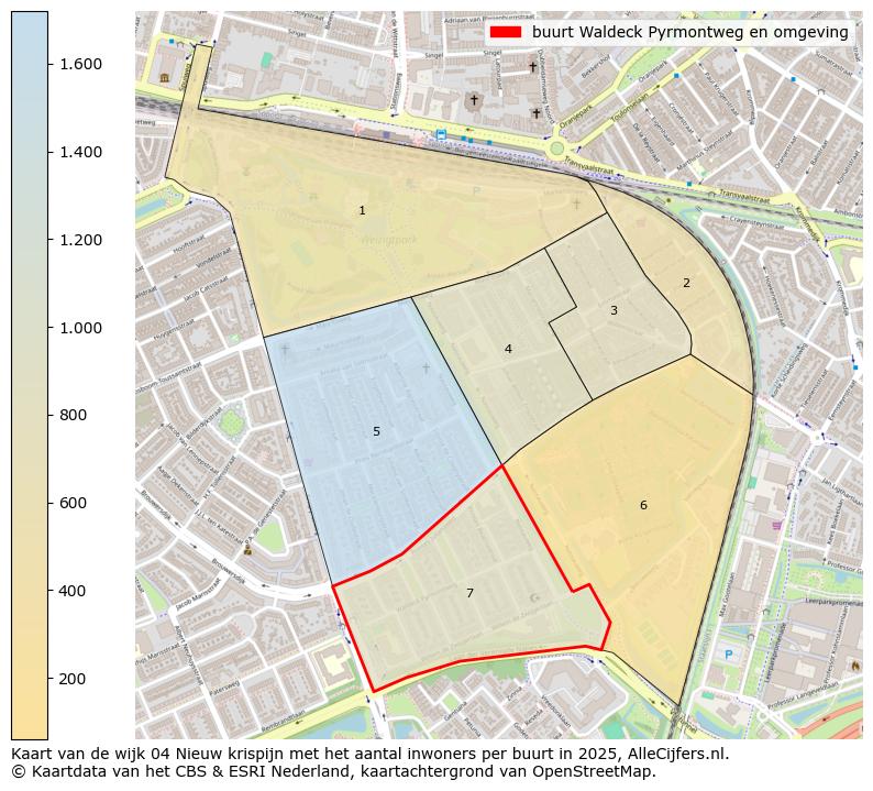 Afbeelding van de buurt Waldeck Pyrmontweg en omgeving op de kaart.