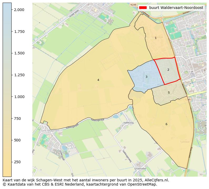 Afbeelding van de buurt Waldervaart-Noordoost op de kaart.
