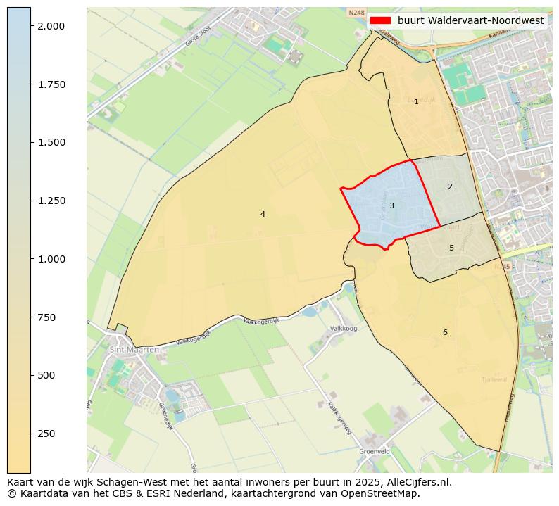 Afbeelding van de buurt Waldervaart-Noordwest op de kaart.