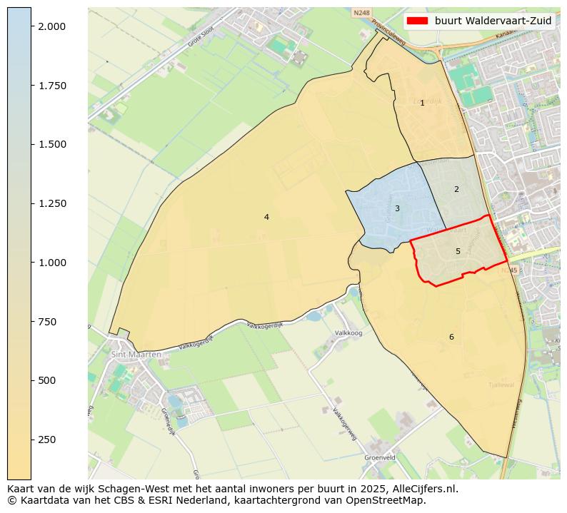 Afbeelding van de buurt Waldervaart-Zuid op de kaart.