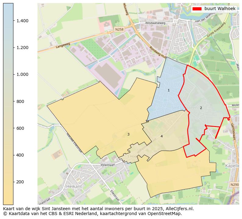 Afbeelding van de buurt Walhoek op de kaart.