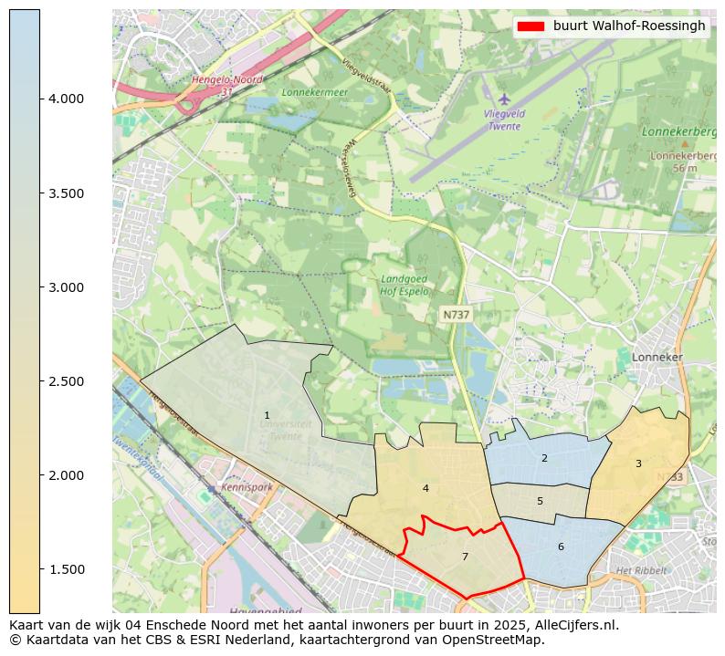 Afbeelding van de buurt Walhof-Roessingh op de kaart.