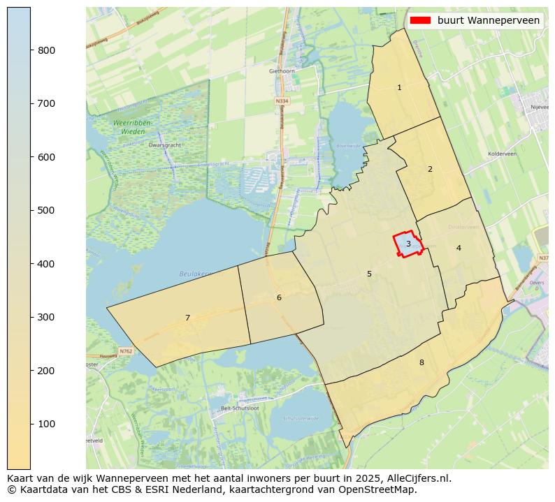 Afbeelding van de buurt Wanneperveen op de kaart.