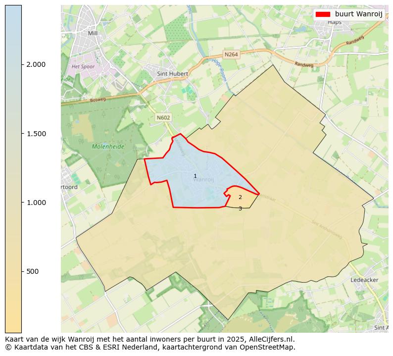 Afbeelding van de buurt Wanroij op de kaart.