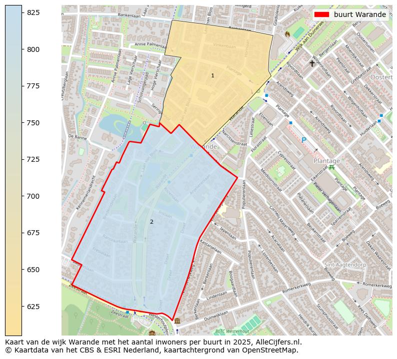 Afbeelding van de buurt Warande op de kaart.