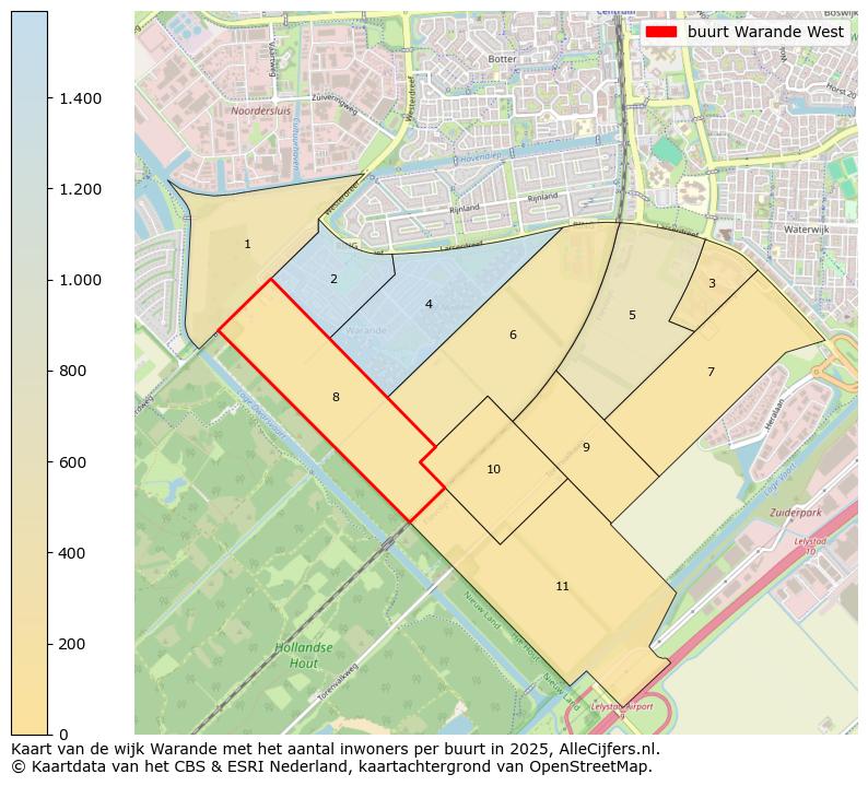 Afbeelding van de buurt Warande West op de kaart.