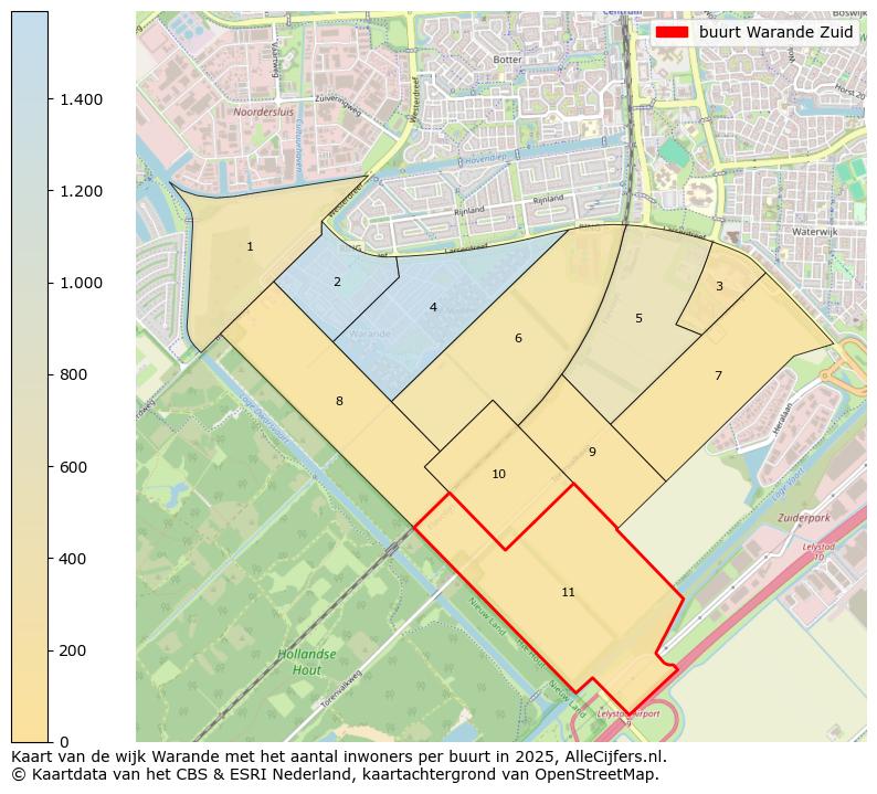 Afbeelding van de buurt Warande Zuid op de kaart.