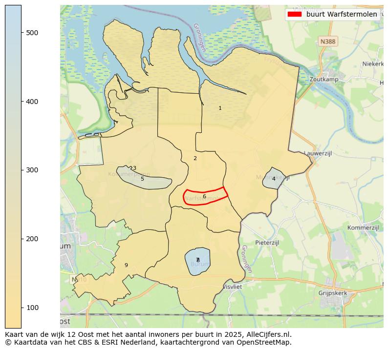 Afbeelding van de buurt Warfstermolen op de kaart.