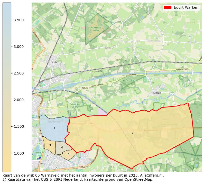Afbeelding van de buurt Warken op de kaart.