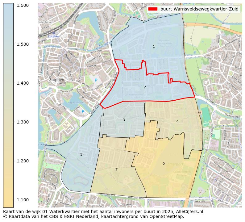 Afbeelding van de buurt Warnsveldsewegkwartier-Zuid op de kaart.