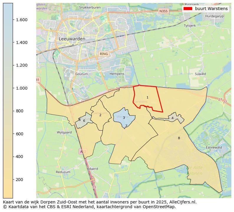 Afbeelding van de buurt Warstiens op de kaart.