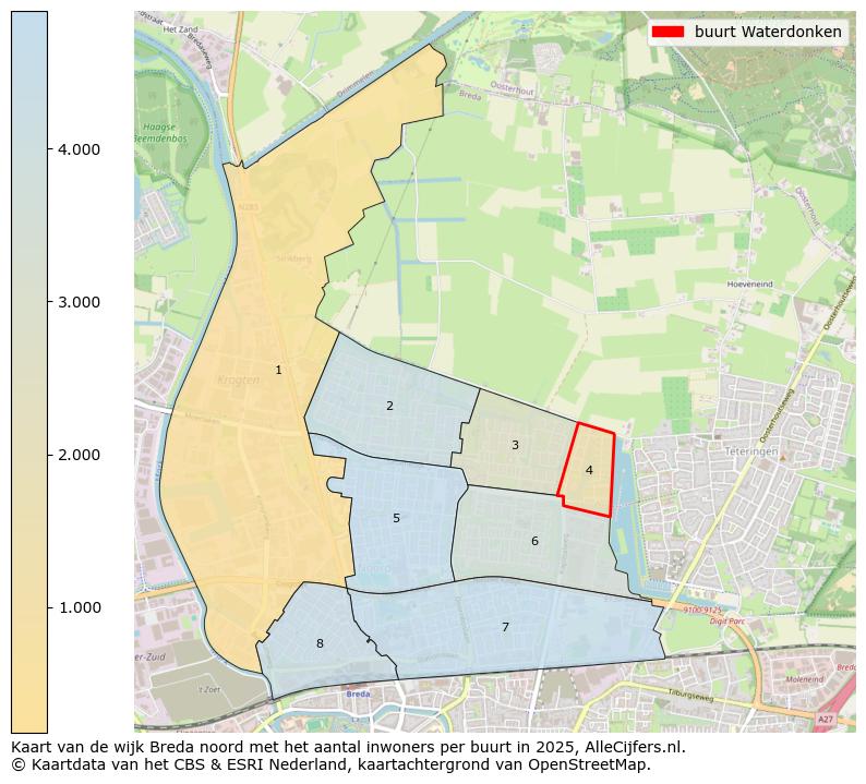 Afbeelding van de buurt Waterdonken op de kaart.
