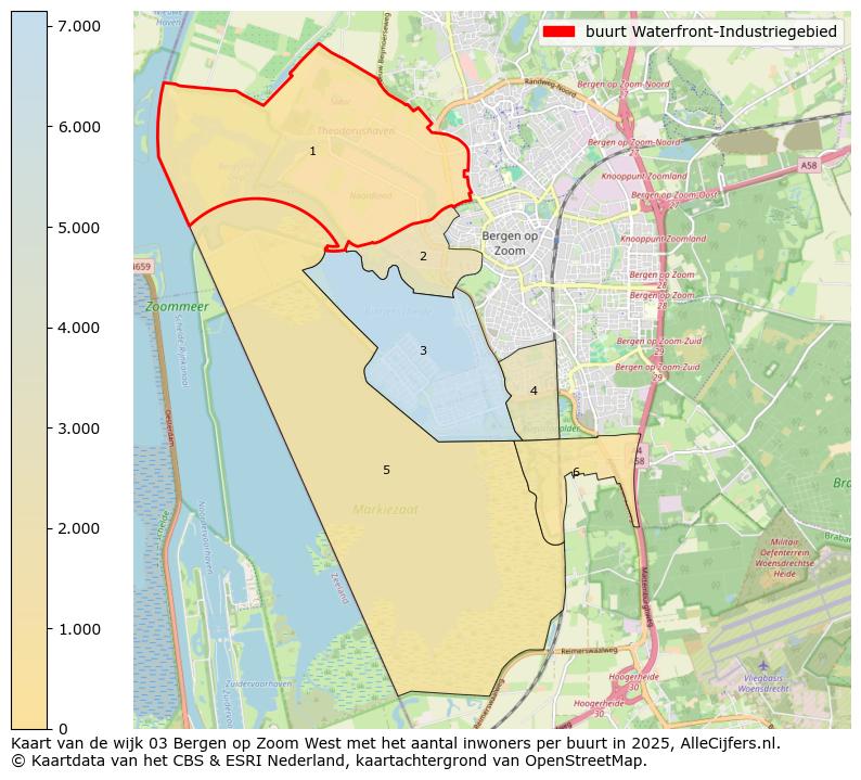 Afbeelding van de buurt Waterfront-Industriegebied op de kaart.