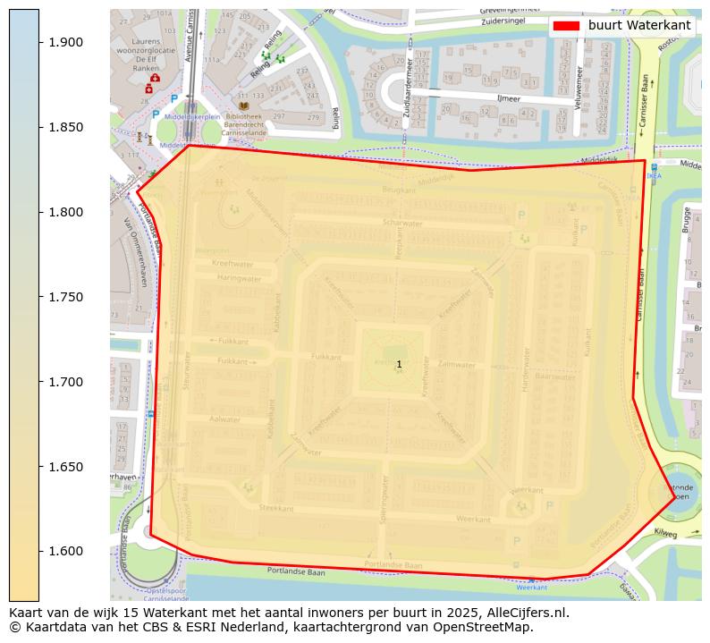 Afbeelding van de buurt Waterkant op de kaart.