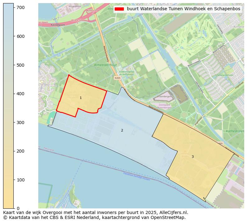 Afbeelding van de buurt Waterlandse Tuinen Windhoek en Schapenbos op de kaart.