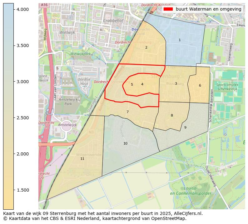Afbeelding van de buurt Waterman en omgeving op de kaart.