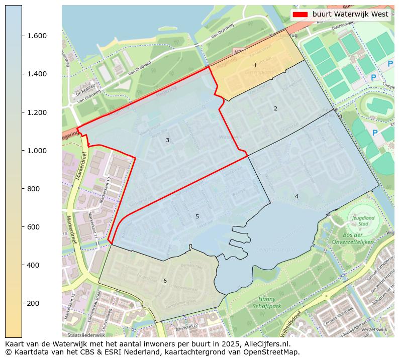 Afbeelding van de buurt Waterwijk West op de kaart.