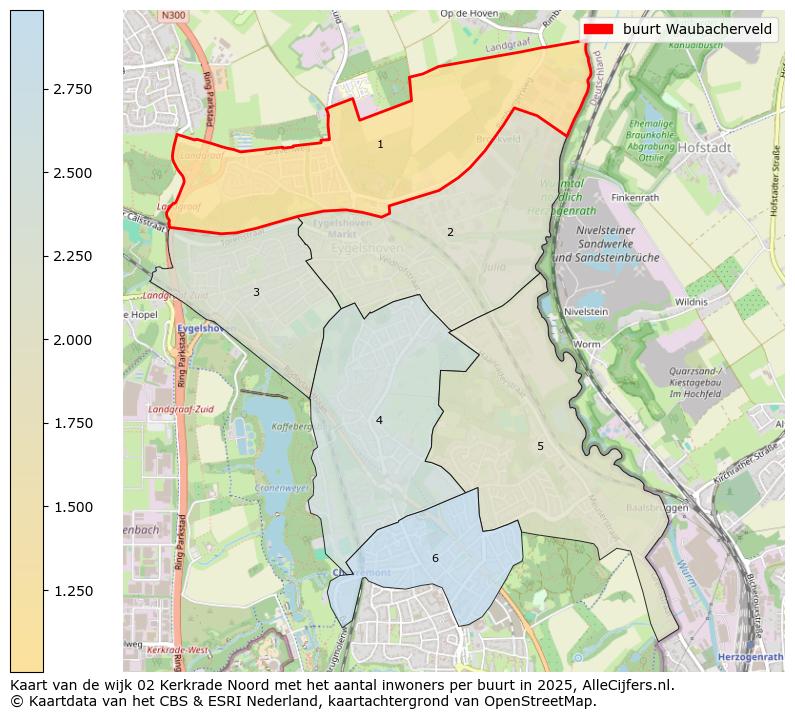 Afbeelding van de buurt Waubacherveld op de kaart.