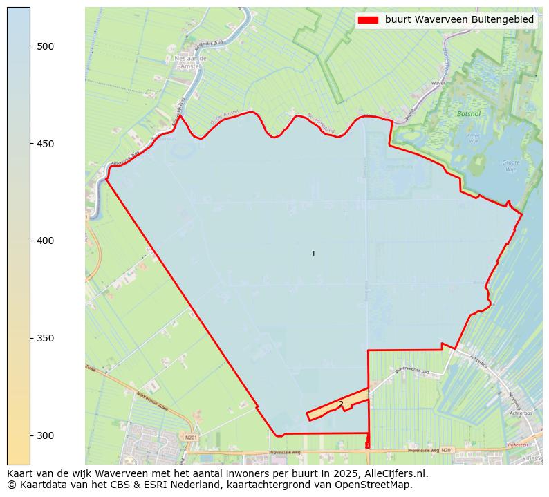 Afbeelding van de buurt Waverveen Buitengebied op de kaart.
