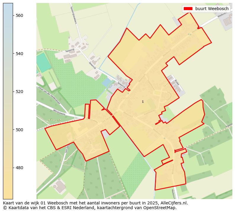 Afbeelding van de buurt Weebosch op de kaart.