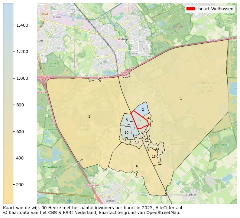 Afbeelding van de buurt Weibossen op de kaart.