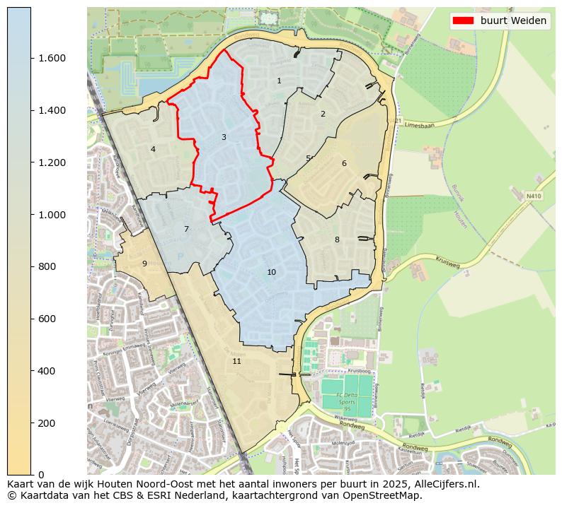 Afbeelding van de buurt Weiden op de kaart.