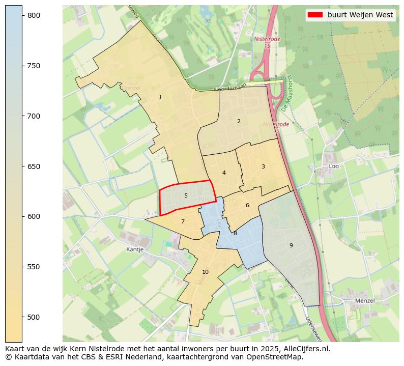 Afbeelding van de buurt Weijen West op de kaart.