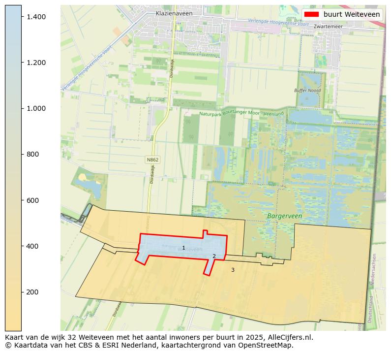 Afbeelding van de buurt Weiteveen op de kaart.