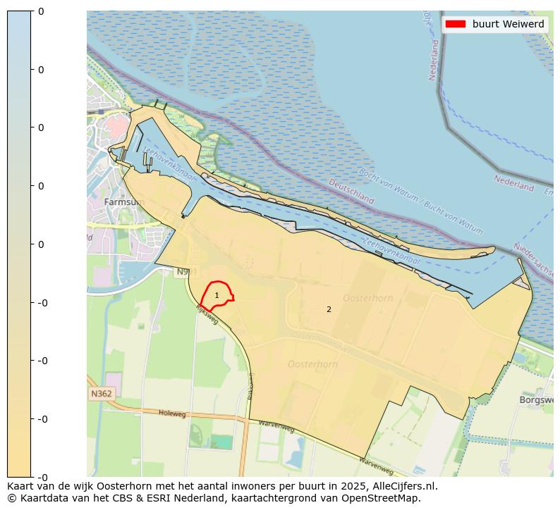 Afbeelding van de buurt Weiwerd op de kaart.