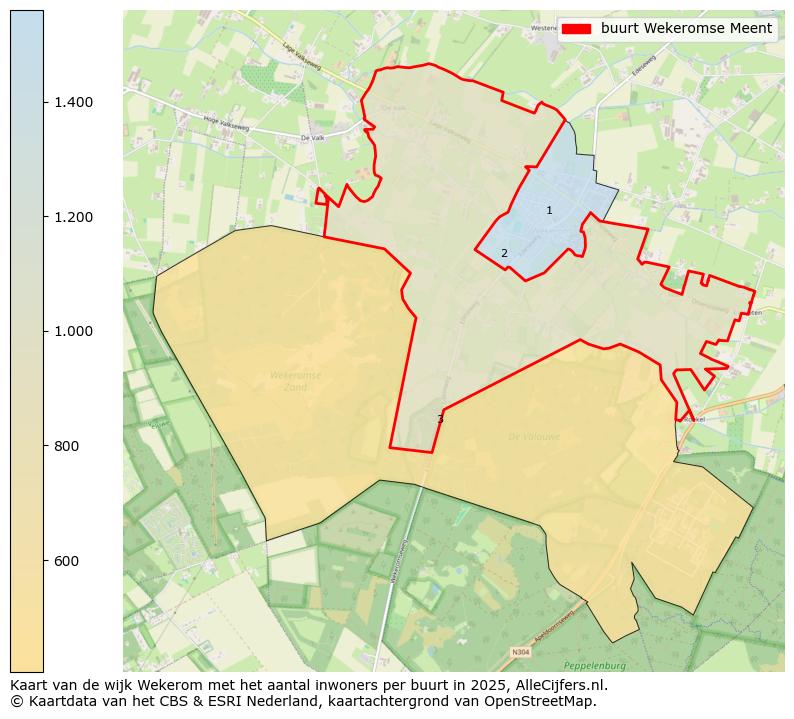 Afbeelding van de buurt Wekeromse Meent op de kaart.