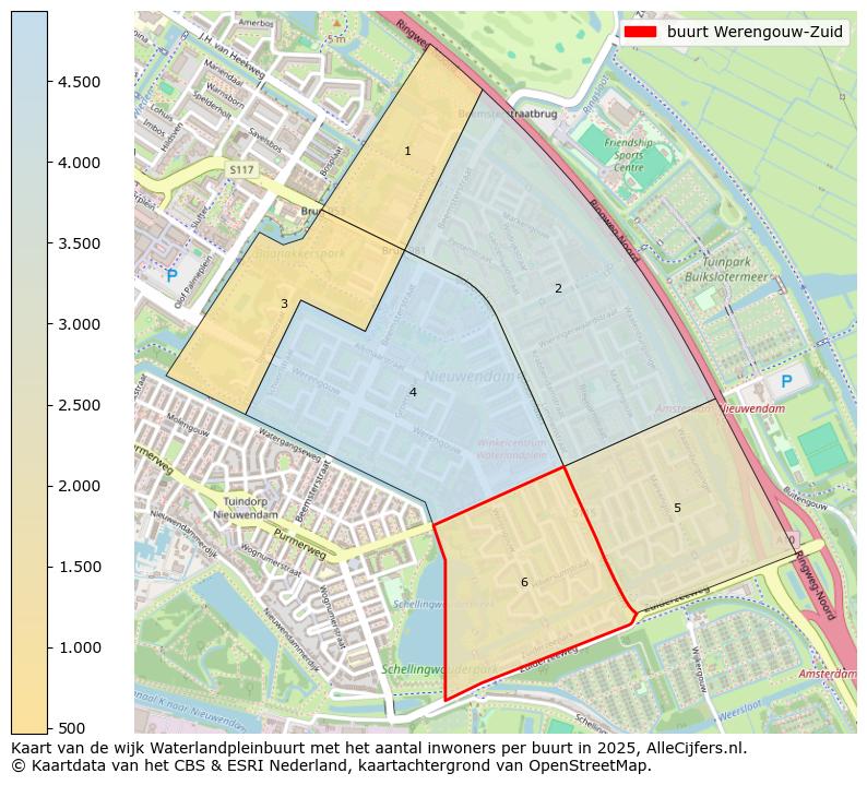 Afbeelding van de buurt Werengouw-Zuid op de kaart.