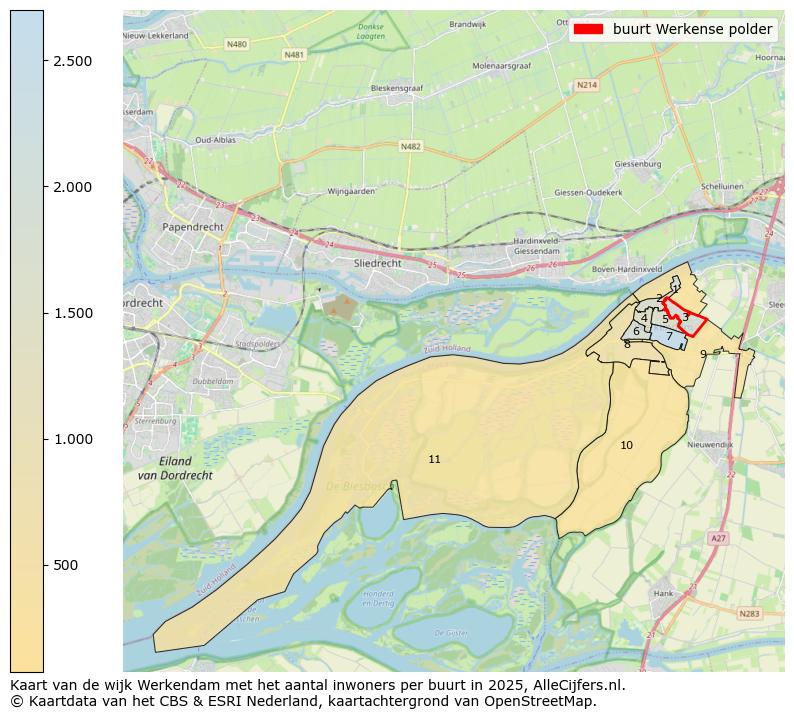 Afbeelding van de buurt Werkense polder op de kaart.