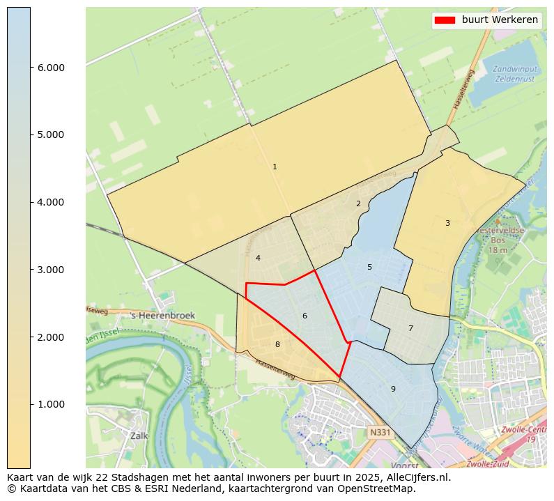 Afbeelding van de buurt Werkeren op de kaart.
