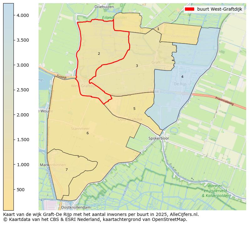 Afbeelding van de buurt West-Graftdijk op de kaart.