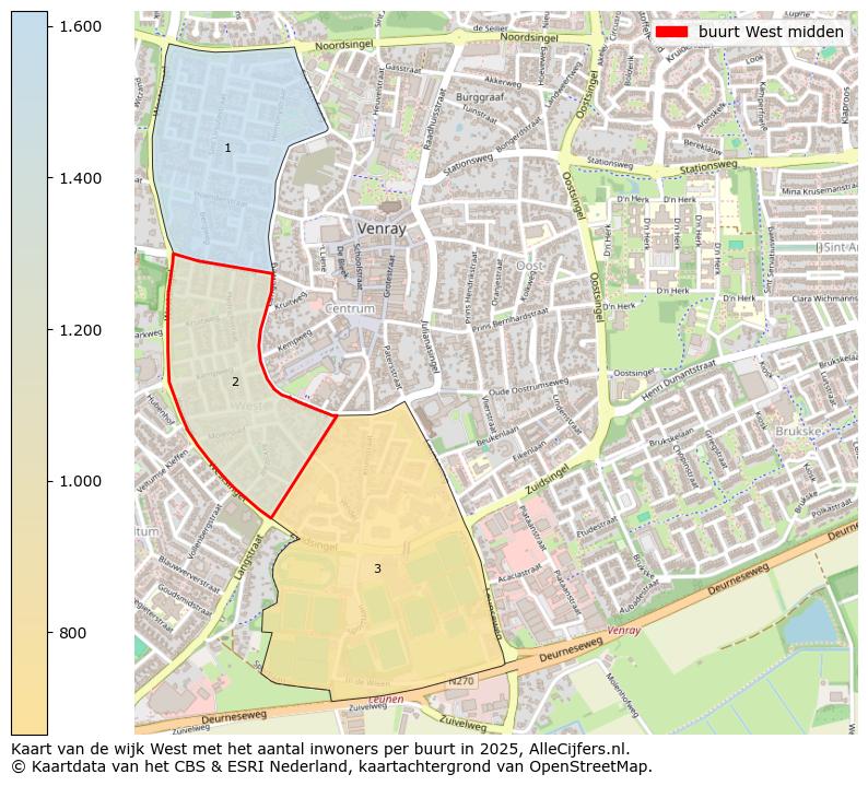 Afbeelding van de buurt West midden op de kaart.