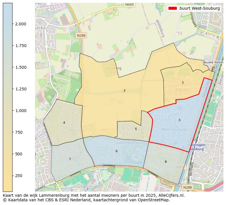Afbeelding van de buurt West-Souburg op de kaart.