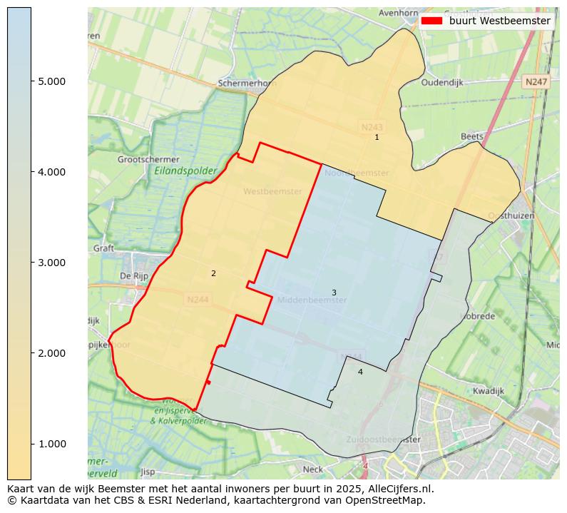 Afbeelding van de buurt Westbeemster op de kaart.