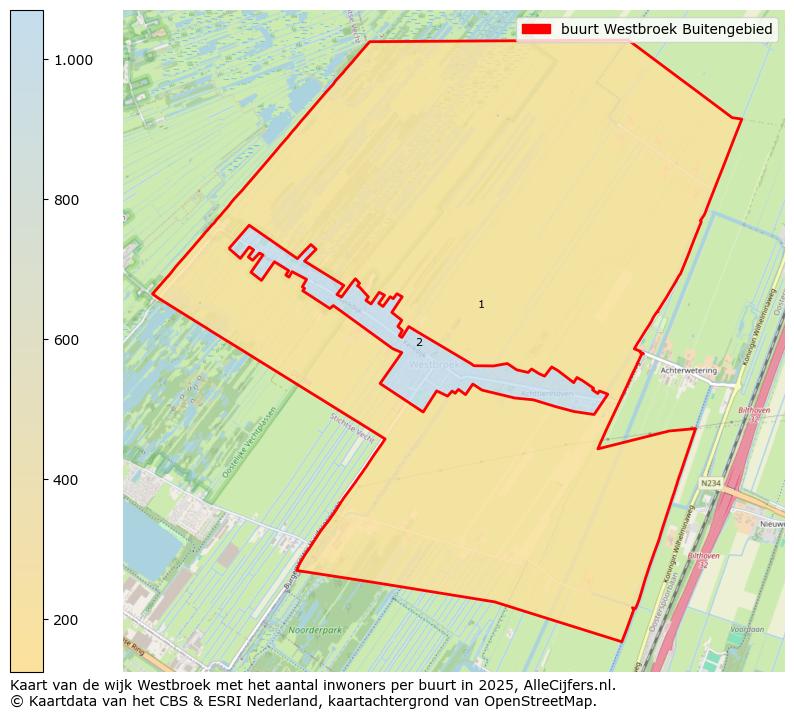 Afbeelding van de buurt Westbroek Buitengebied op de kaart.