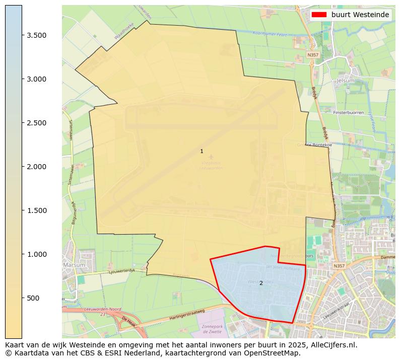 Afbeelding van de buurt Westeinde op de kaart.