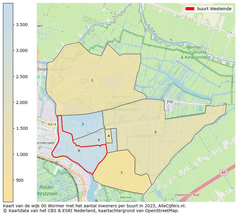 Afbeelding van de buurt Westeinde op de kaart.