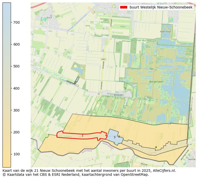Afbeelding van de buurt Westelijk Nieuw-Schoonebeek op de kaart.