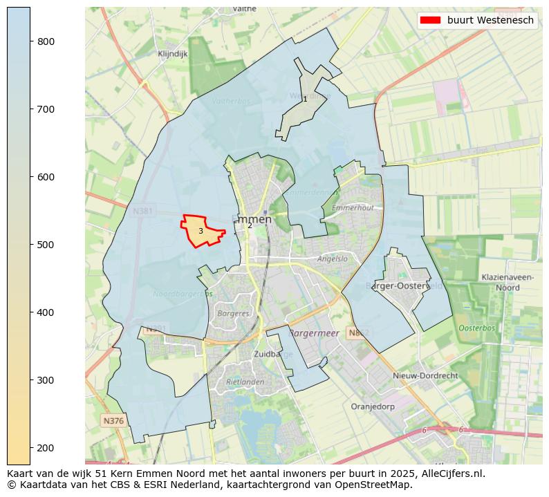 Afbeelding van de buurt Westenesch op de kaart.
