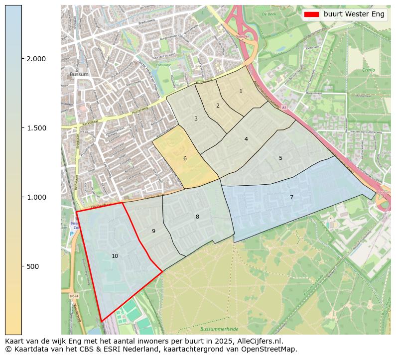 Afbeelding van de buurt Wester Eng op de kaart.