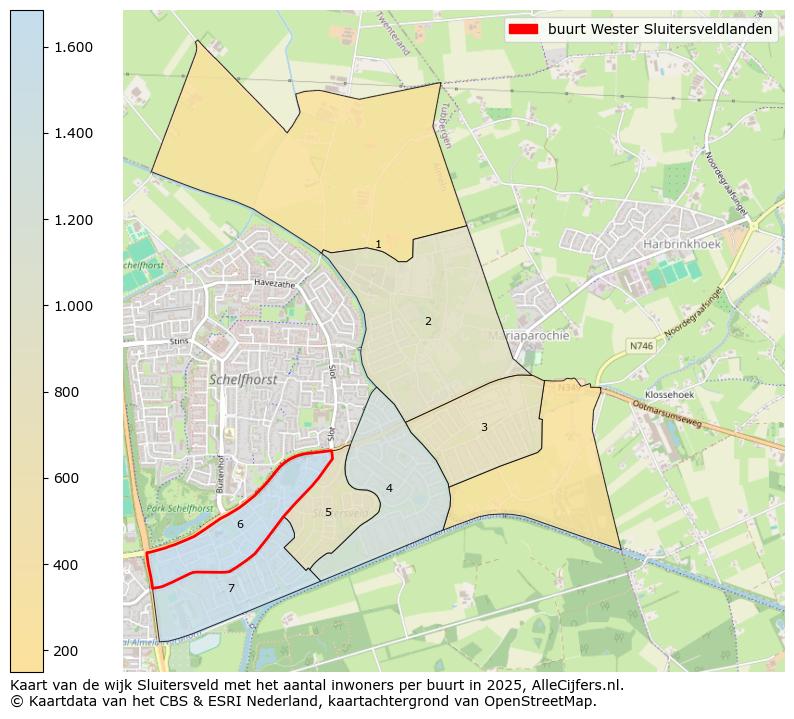 Afbeelding van de buurt Wester Sluitersveldlanden op de kaart.
