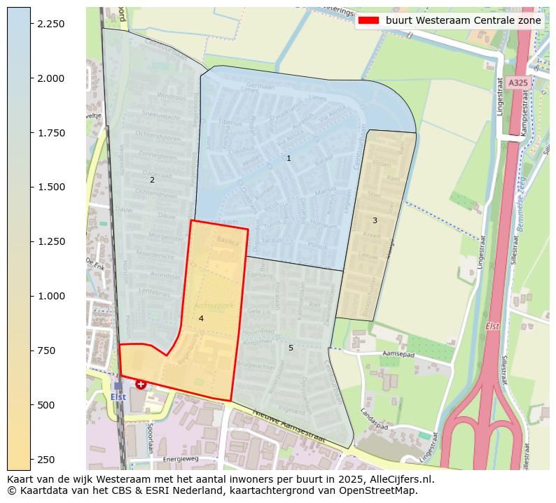Afbeelding van de buurt Westeraam Centrale zone op de kaart.