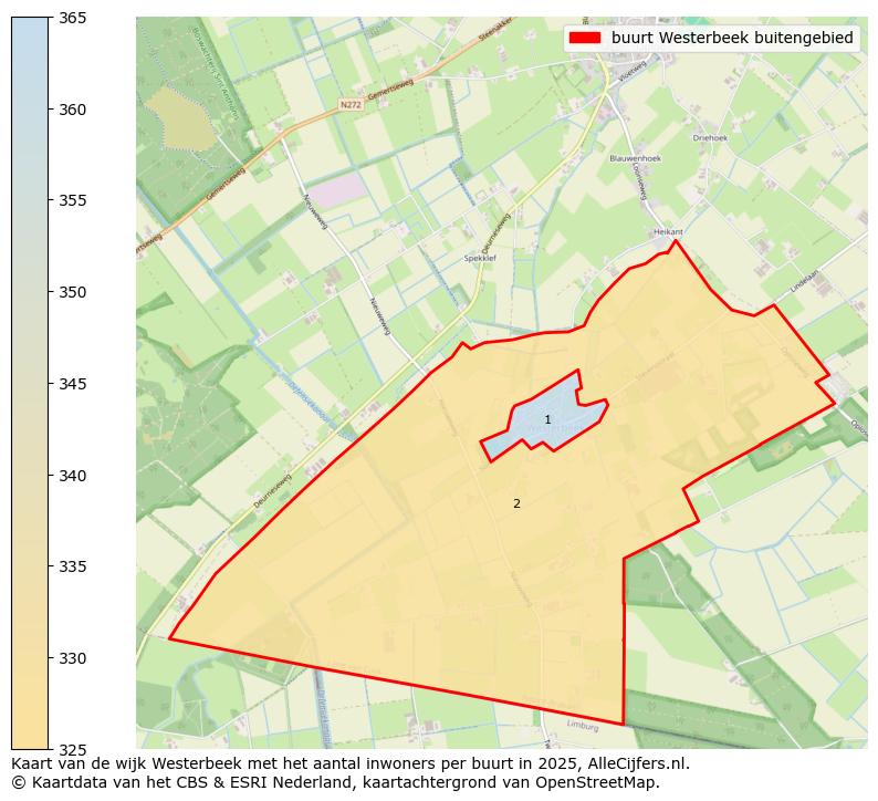Afbeelding van de buurt Westerbeek buitengebied op de kaart.