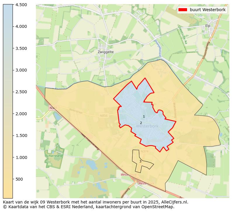 Afbeelding van de buurt Westerbork op de kaart.