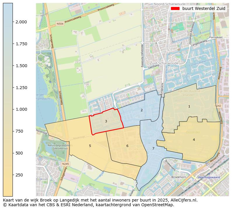 Afbeelding van de buurt Westerdel Zuid op de kaart.