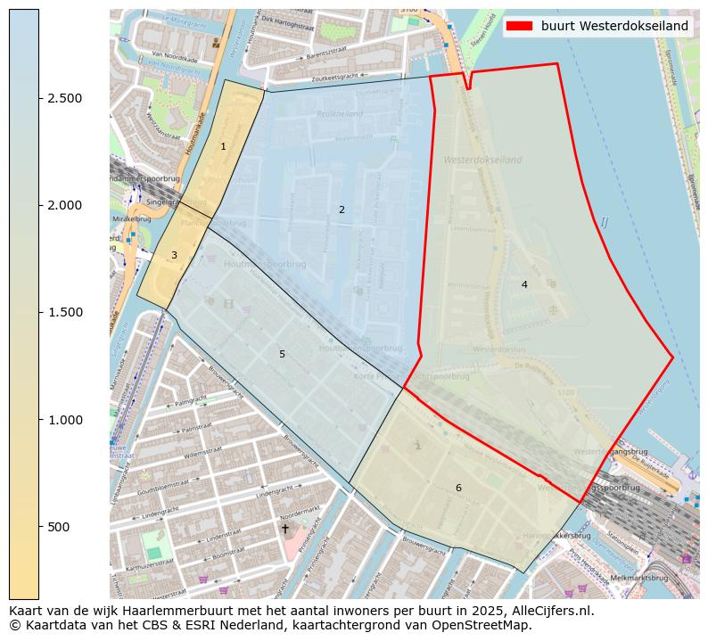 Afbeelding van de buurt Westerdokseiland op de kaart.
