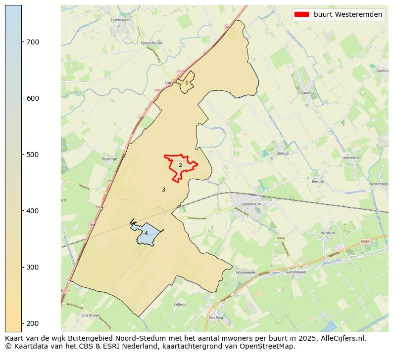 Afbeelding van de buurt Westeremden op de kaart.